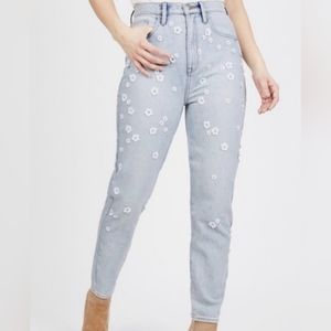 Juicy Couture Flower Embellished Jeans Size 27